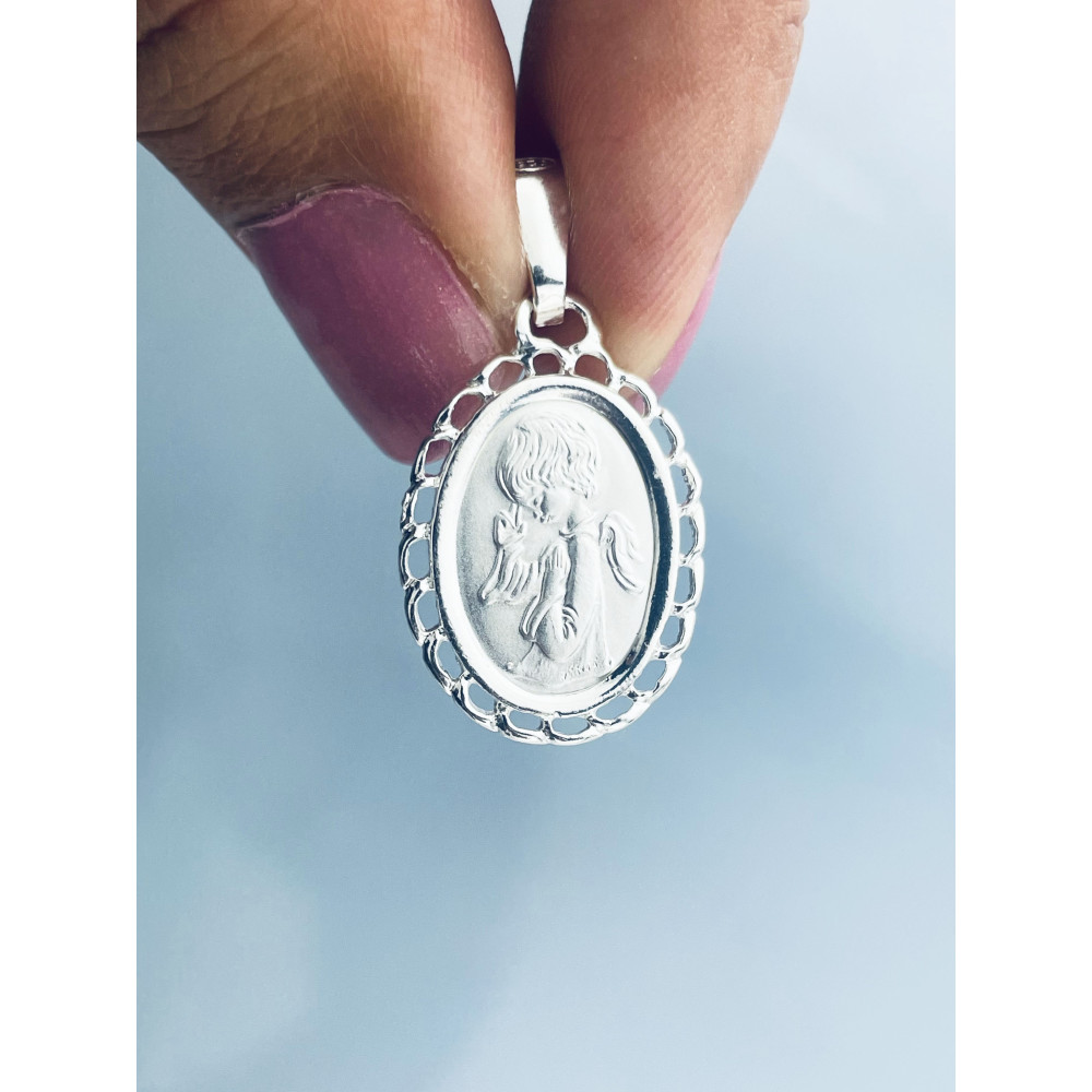 Silber Anhänger Schutzengel Engel Kettenanhänger 925er