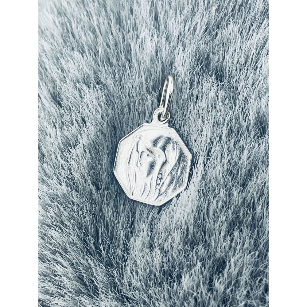 copy of Złoty wisiorek zawieszka rozeta ażurowa