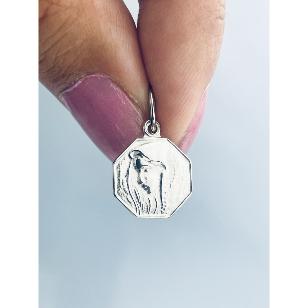 copy of Złoty wisiorek zawieszka rozeta ażurowa