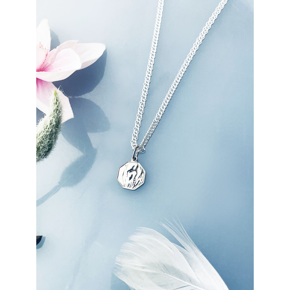 copy of Złoty wisiorek zawieszka rozeta ażurowa