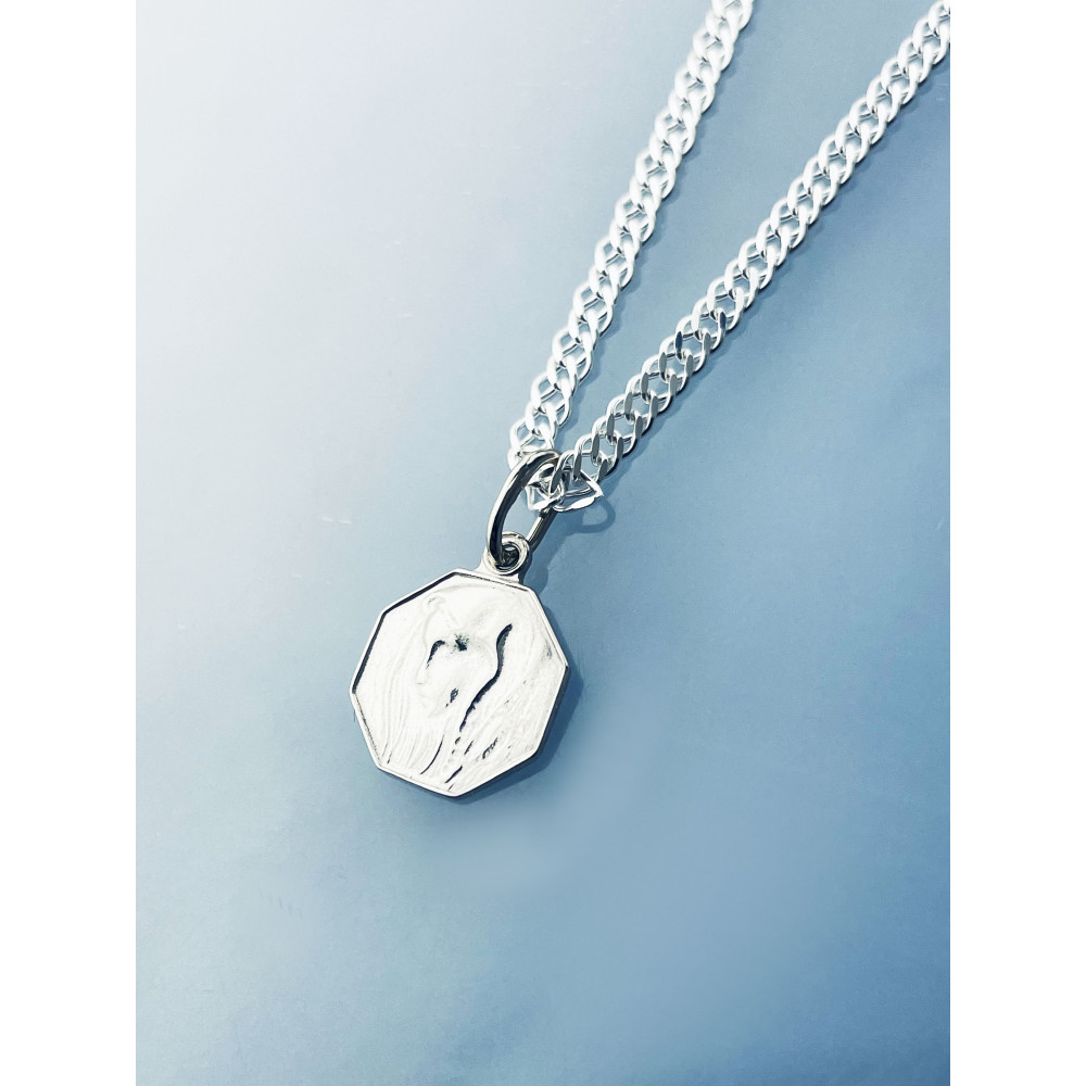 Silber Anhänger Madonna Maria Erstkommunion 925er