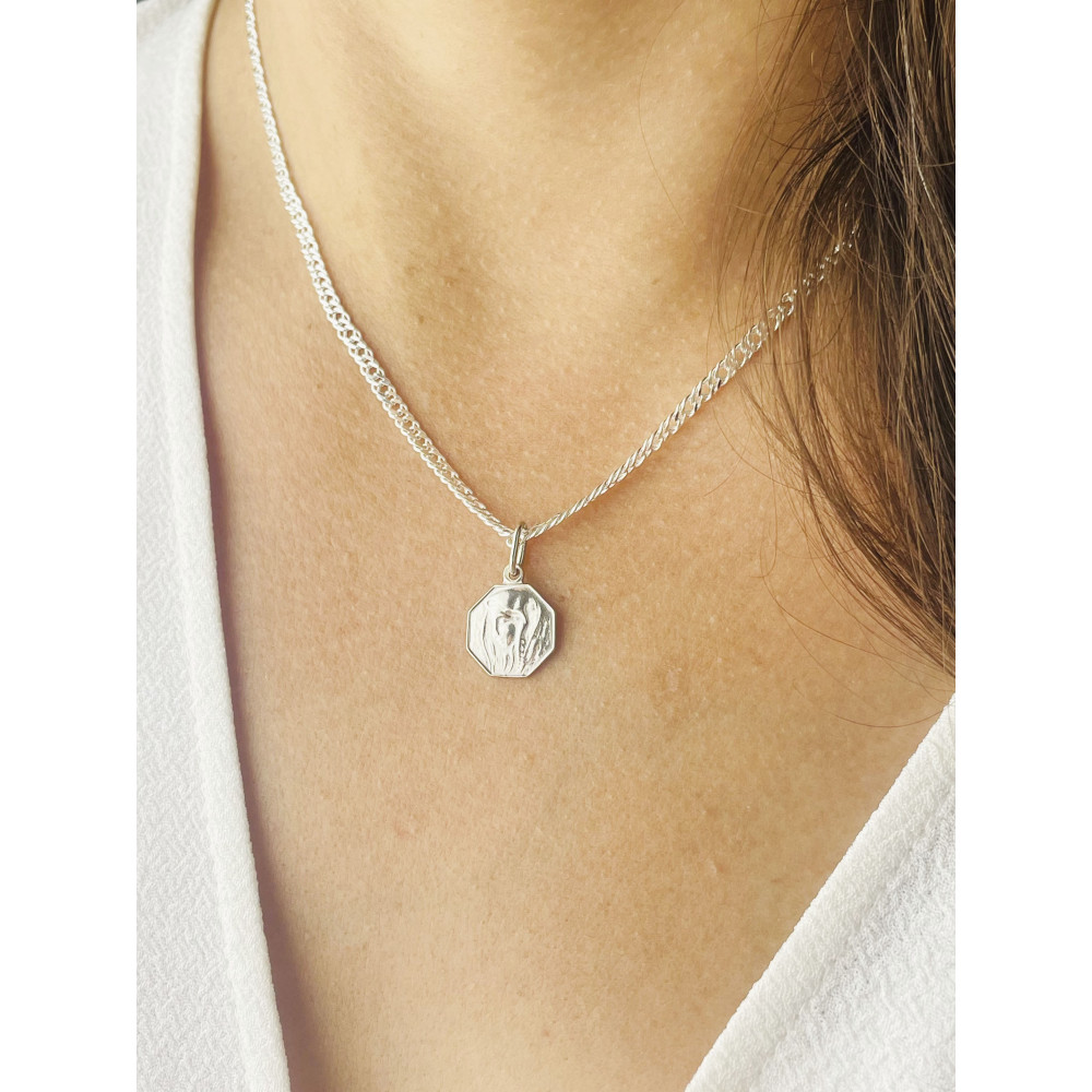 copy of Złoty wisiorek zawieszka rozeta ażurowa