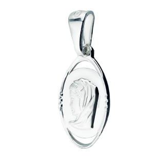 Silber Anhänger Madonna Maria Erstkommunion 925er