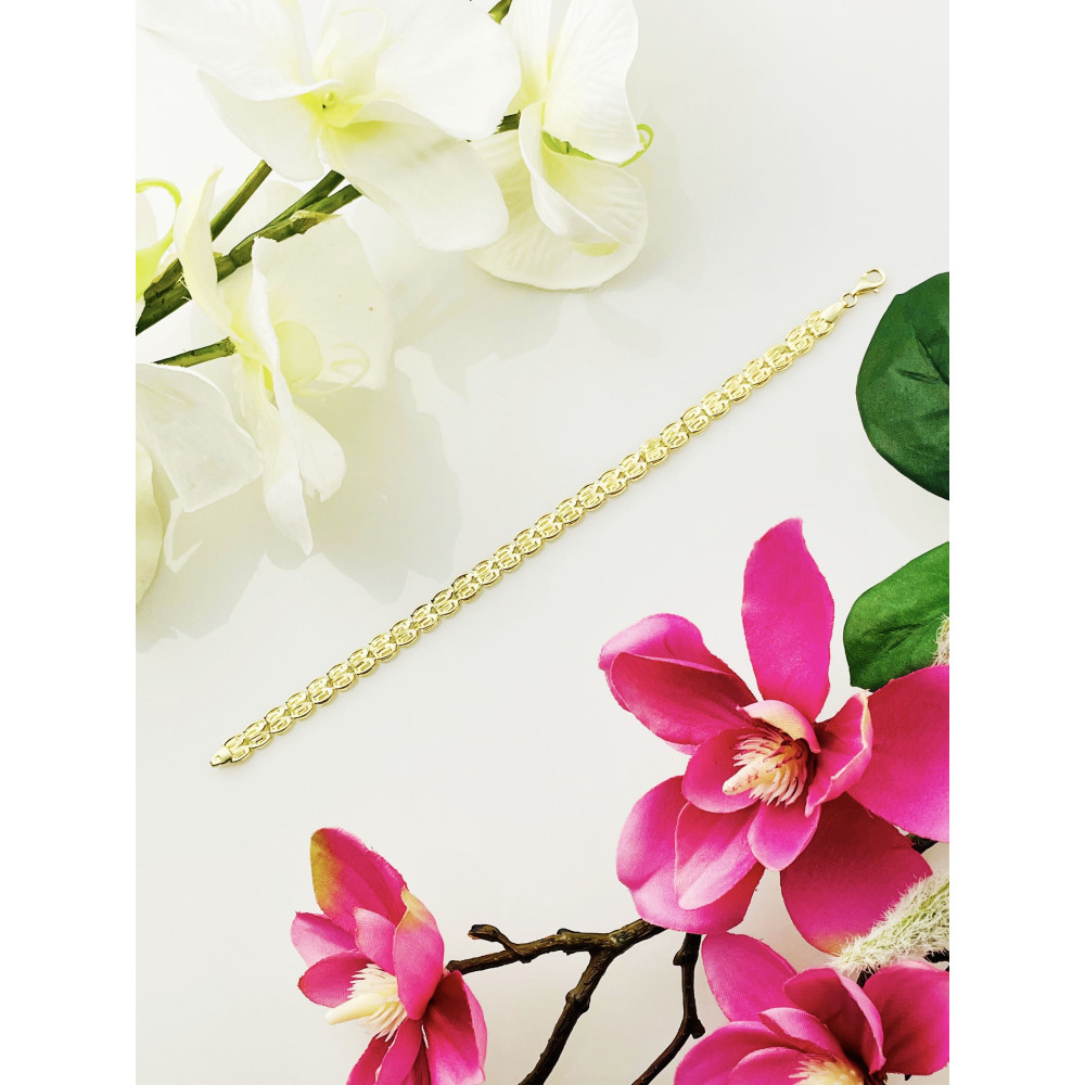 copy of Złota bransoletka z zawieszkami serce