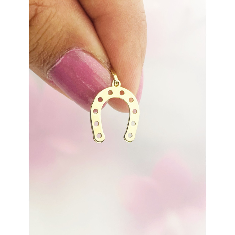 copy of Złoty wisiorek zawieszka rozeta ażurowa