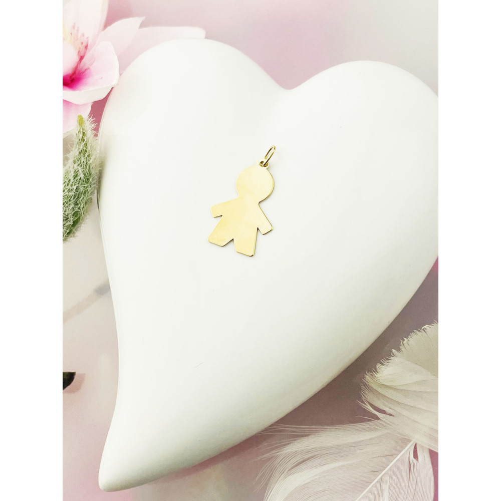 copy of Złoty wisiorek zawieszka rozeta ażurowa