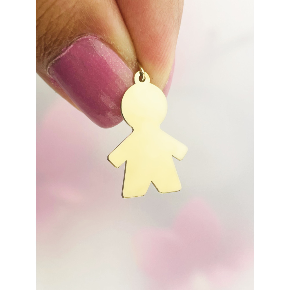 Anhänger Kettenanhänger Gold Goldanhänger Junge 585er 14KT