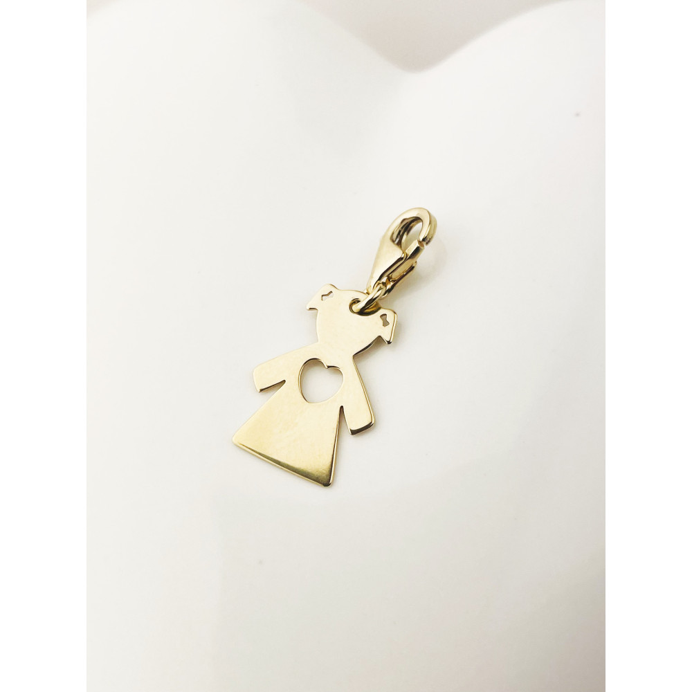 copy of Złoty wisiorek zawieszka rozeta ażurowa