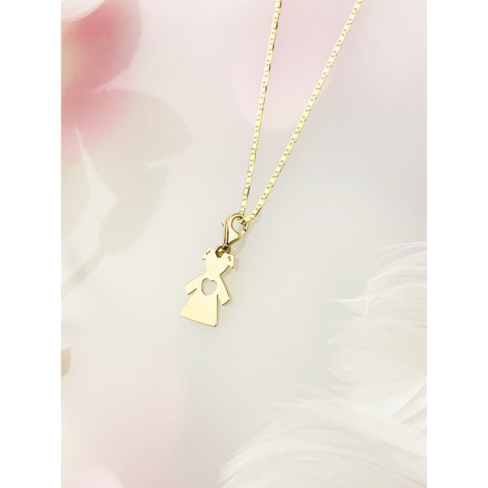 copy of Złoty wisiorek zawieszka rozeta ażurowa