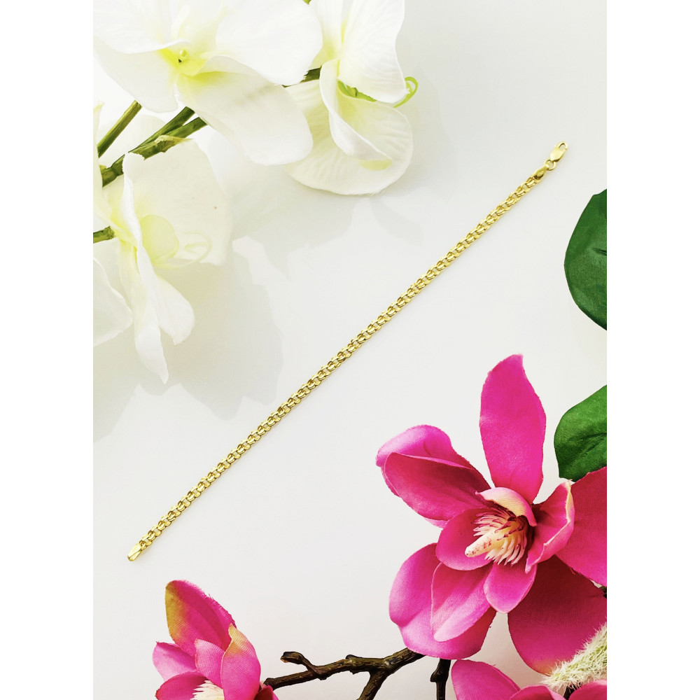 copy of Złota bransoletka z zawieszkami serce