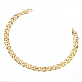 Goldarmband Armband Armkette Nonnakette Doppelpanzerkette Gelbgold 585er 14KT