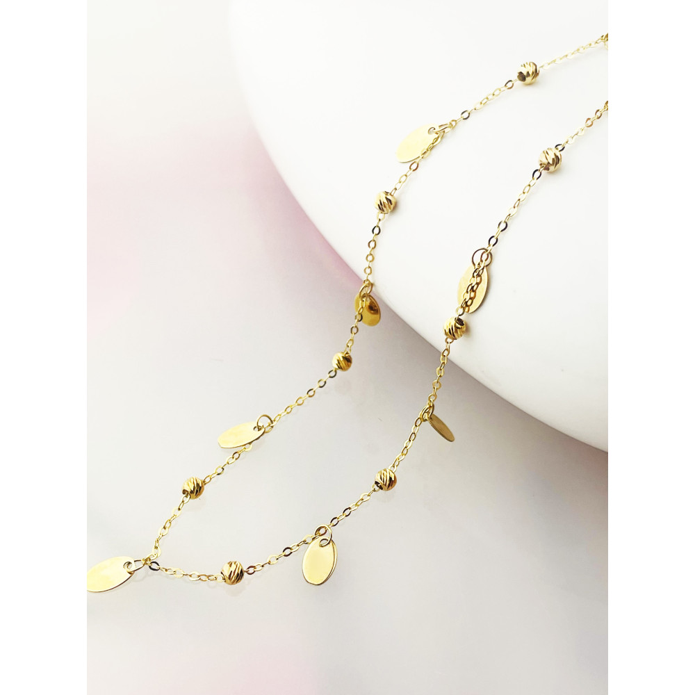 copy of Złota bransoletka z zawieszkami serce