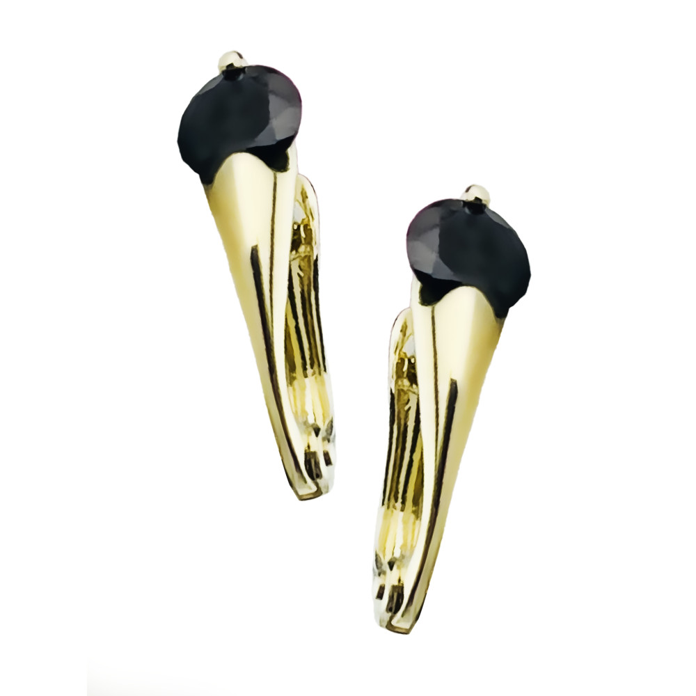Gold Ohrringe Mit Onyx Ohrhänger Ohrstecker Ohrschmuck Gelbgold