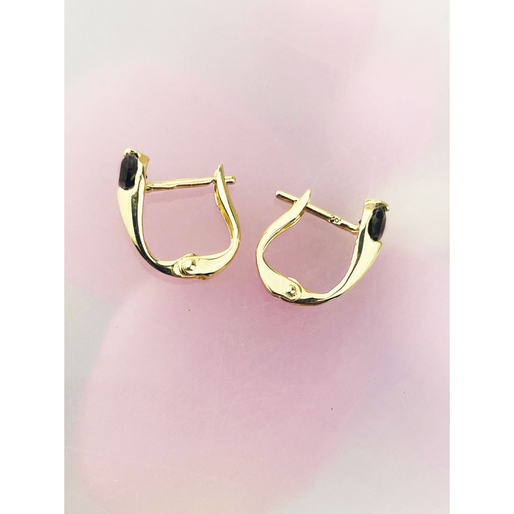 Gold Ohrringe Mit Onyx Ohrhänger Ohrstecker Ohrschmuck Gelbgold