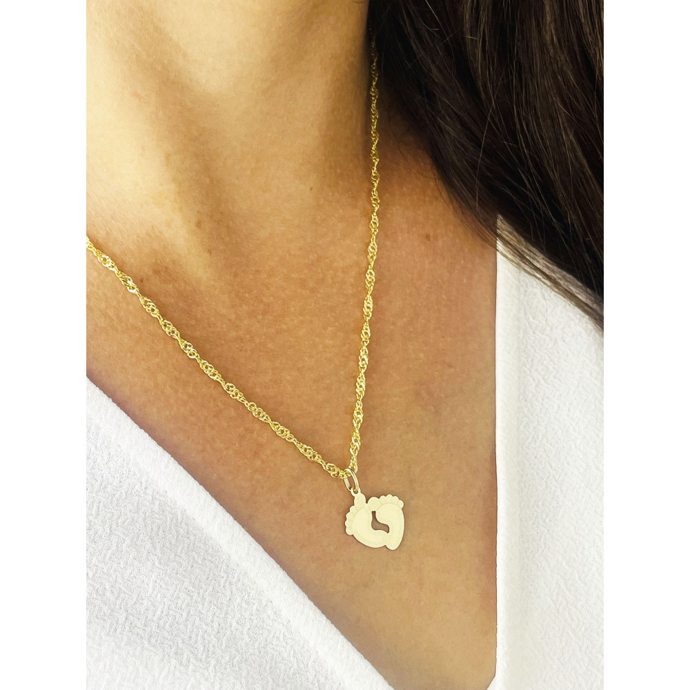 copy of Złota zawieszka wisiorek stópki