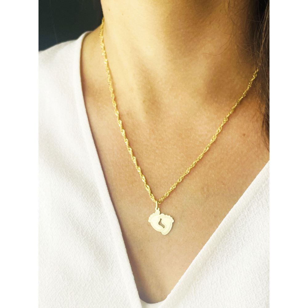 copy of Złota zawieszka wisiorek stópki