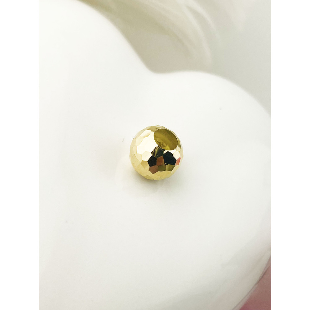 Anhänger Kugel Einhänger Charms Kettenanhänger Gelbgold Goldanhänger 585er 14KT