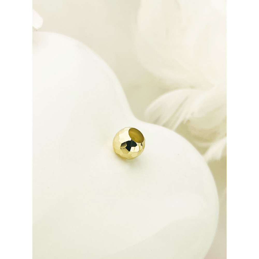 Anhänger Kugel Einhänger Charms Kettenanhänger Gelbgold Goldanhänger 585er 14KT