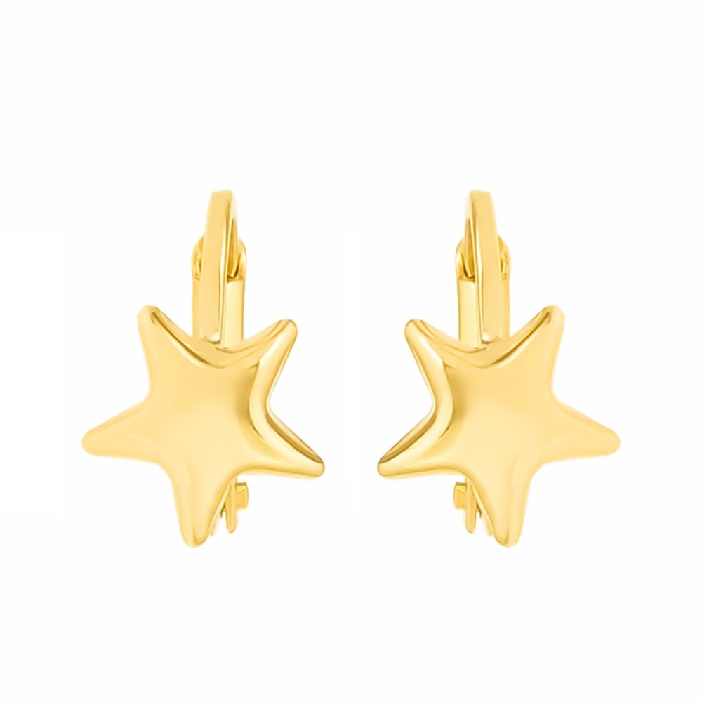 Ohrringe Stern Ohrhänger Ohrstecker Ohrschmuck Gelbgold Paar