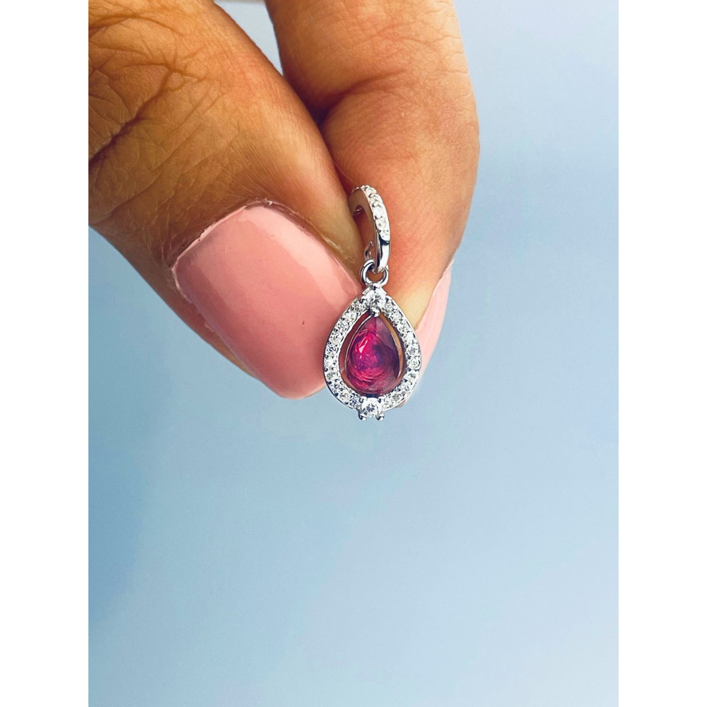 Träne 925 Silber Ohrringe mit Zirkonia