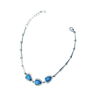 Armband 925 Silber mit Opal und Zirkonia