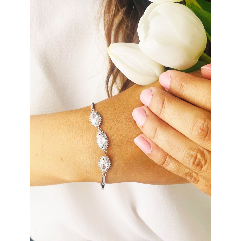 Armband 925 Silber mit Zirkonia