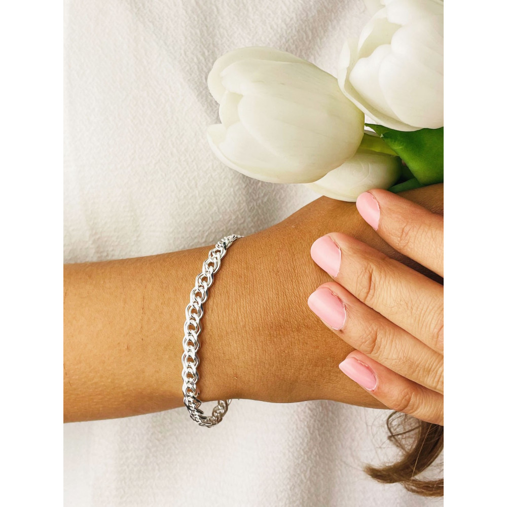 Mona Lisa Silberarmband 925 Silber