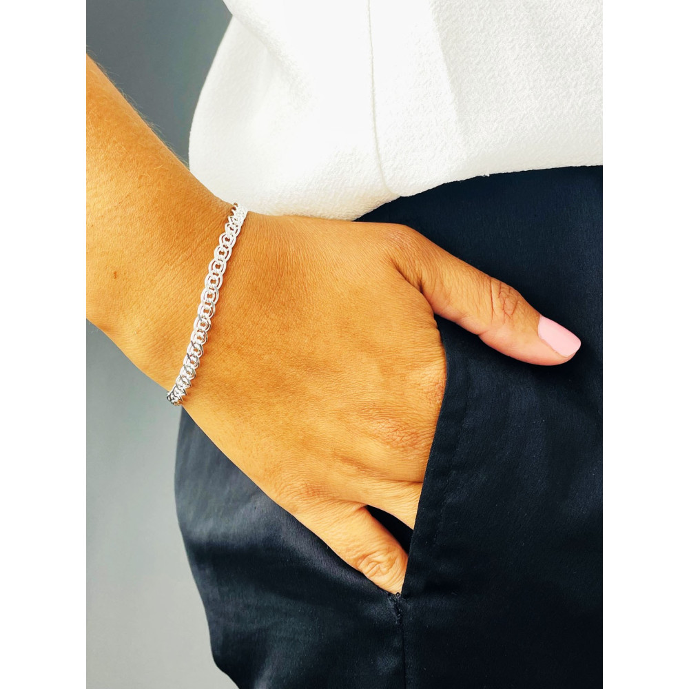 Mona Lisa Silberarmband 925 Silber