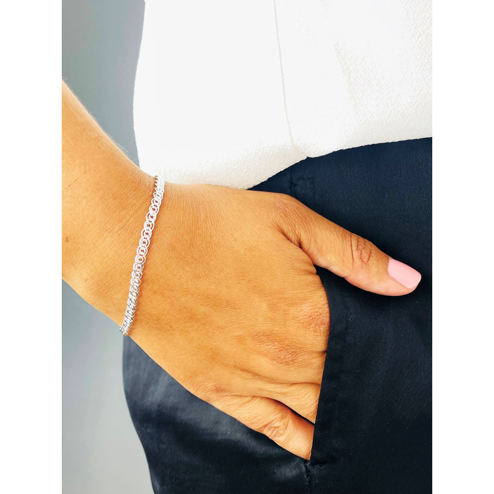 Mona Lisa Silberarmband 925 Silber