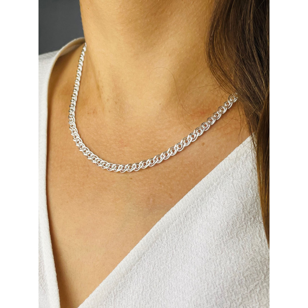 925 Silber Halskette Collier Mona Lisa