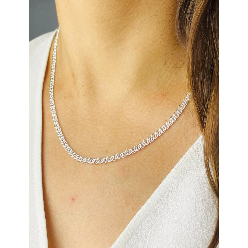 925 Silber Halskette Collier Mona Lisa