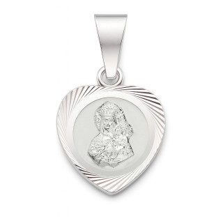 925 Silber Anhänger Madonna Maria mit Jesus