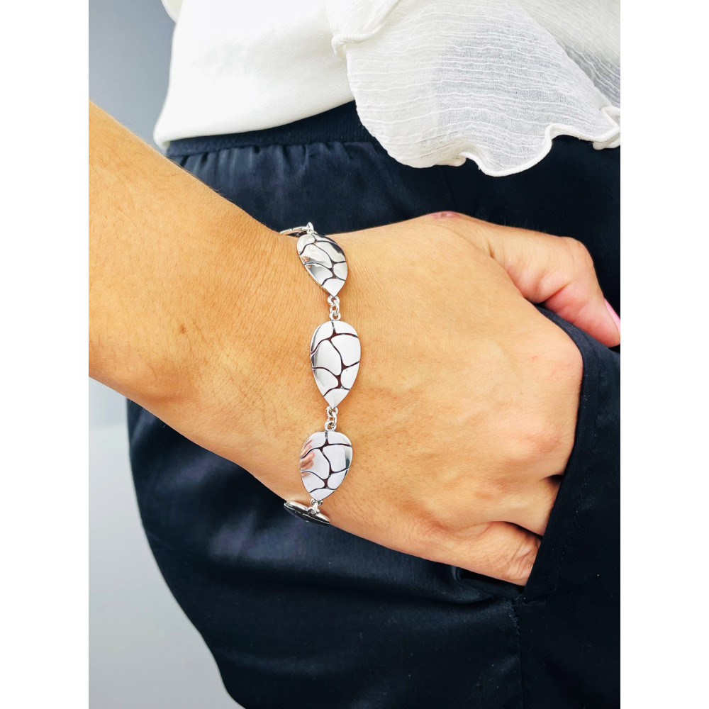 Złota bransoletka celebrytka serce nieskończoność