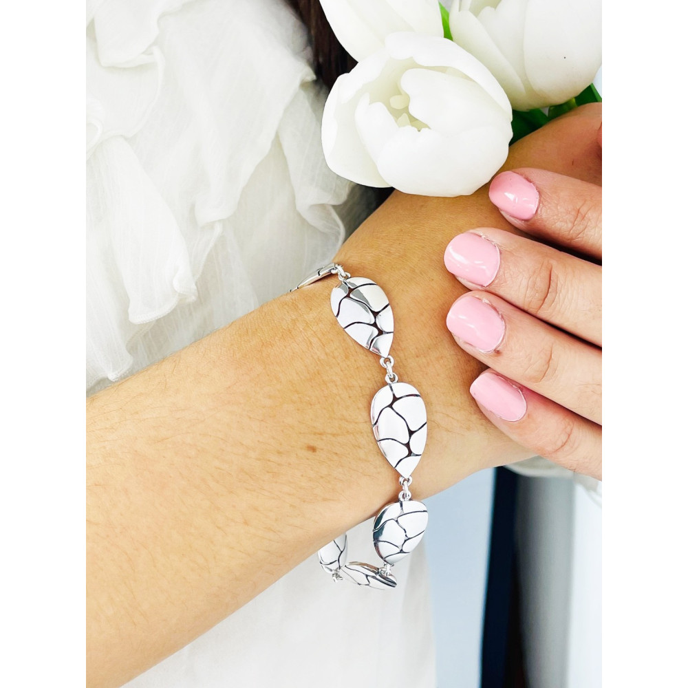 copy of Złota bransoletka celebrytka serce nieskończoność