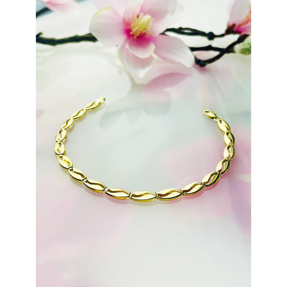 Kaffeebohne Damen Goldarmband Armband Armkette Gelbgold 585er 14KT