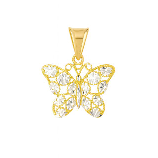 Schmetterling Anhänger Kettenanhänger Gelbgold Goldanhänger Schmetterling 585er 14KT