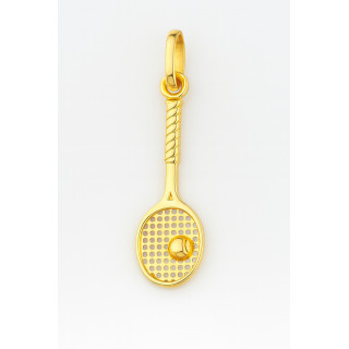 Anhänger Tennisschläger Gelbgold Goldanhänger 585er 14KT