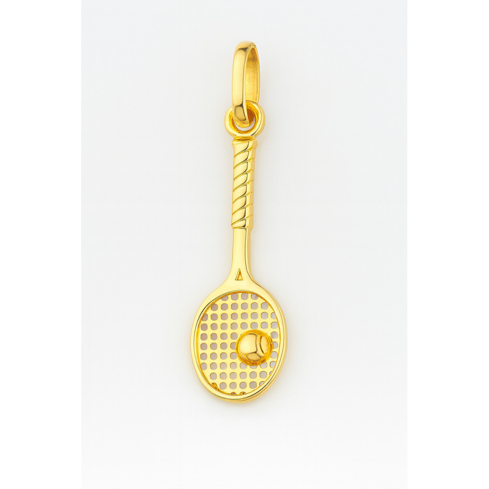 Anhänger Tennisschläger Gelbgold Goldanhänger 585er 14KT