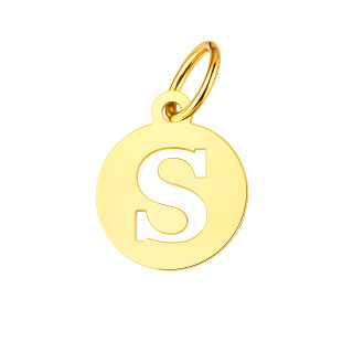 Anhänger Buchstabe S Kettenanhänger Gold Goldanhänger 585er 14KT Gold