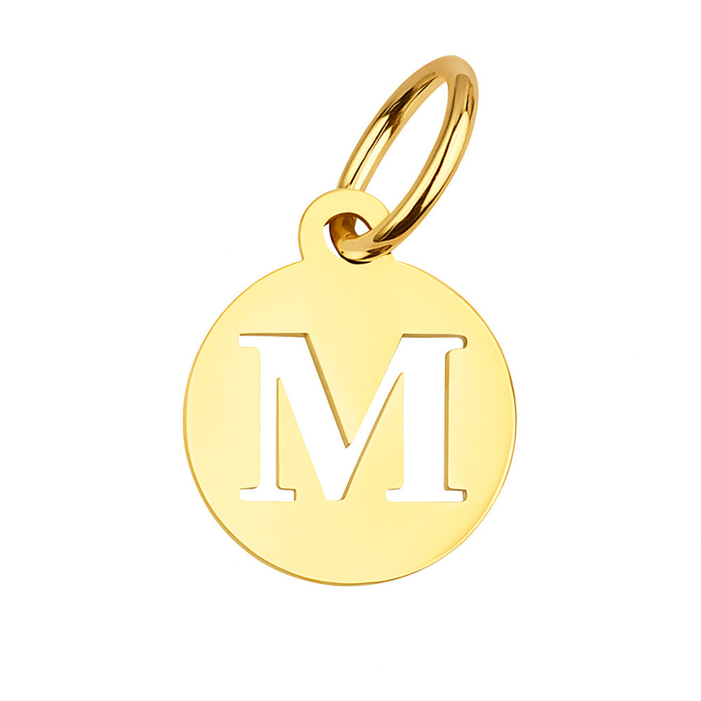 Anhänger Buchstabe M Kettenanhänger Gold Goldanhänger 585er 14KT Gold