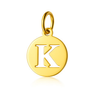 Anhänger Buchstabe K Kettenanhänger Gold Goldanhänger