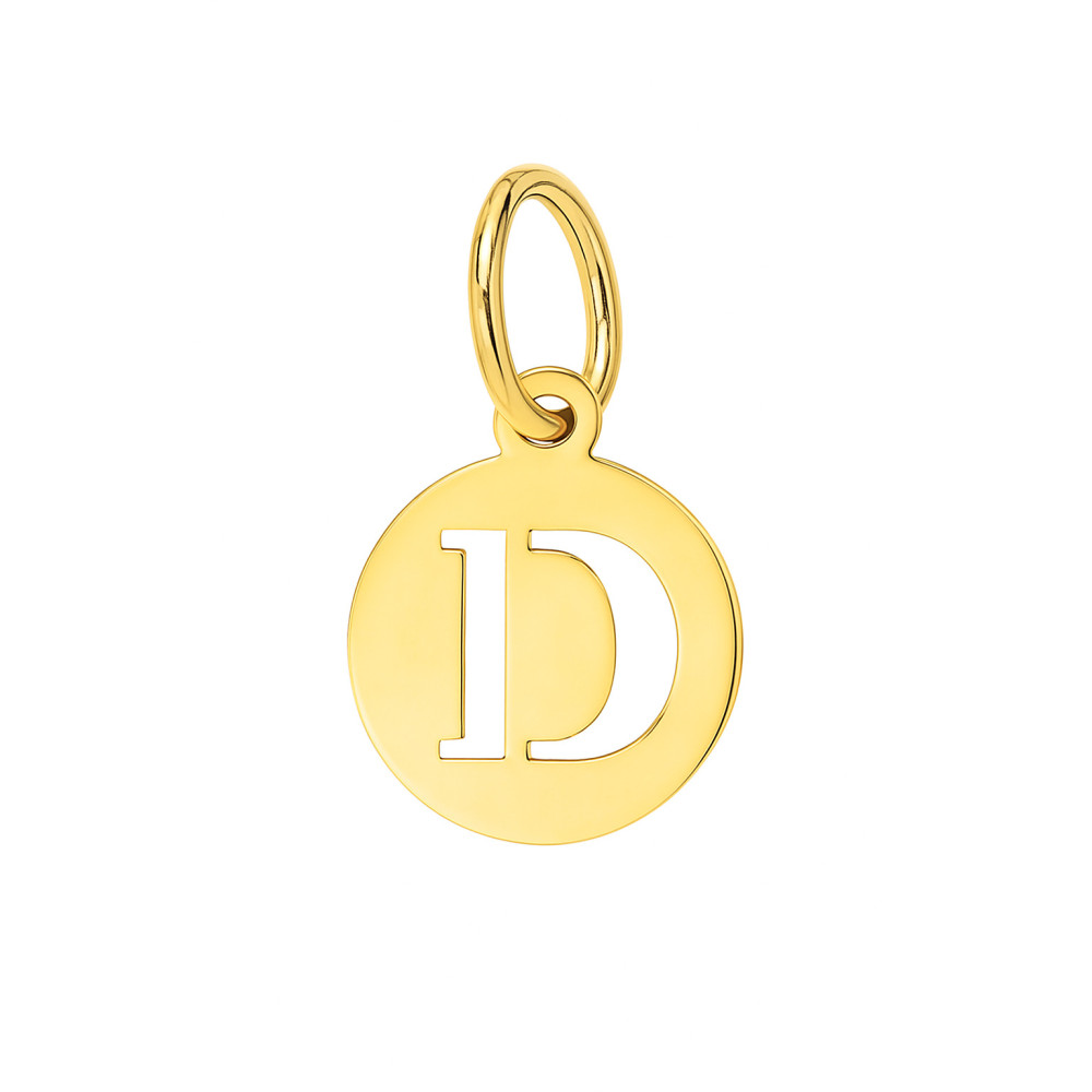Anhänger Buchstabe D Kettenanhänger Gold Goldanhänger 585er 14KT Gold