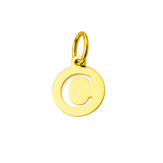 Anhänger Buchstabe C Gold Goldanhänger