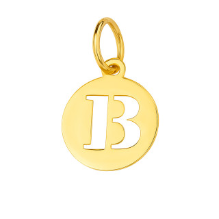 Anhänger Buchstabe B Kettenanhänger Gold Goldanhänger
