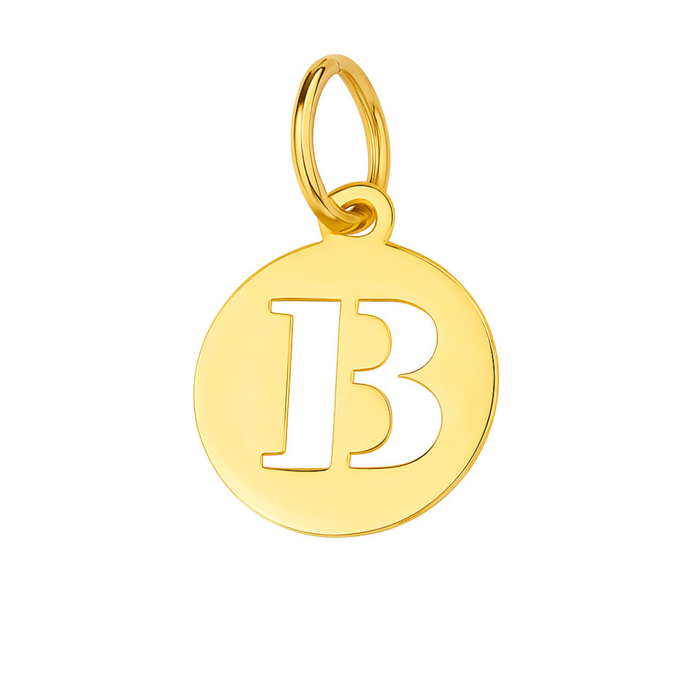 Anhänger Buchstabe B Kettenanhänger Gold Goldanhänger