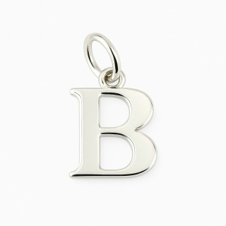 925 Silber Anhänger Buchstabe B Alphabet