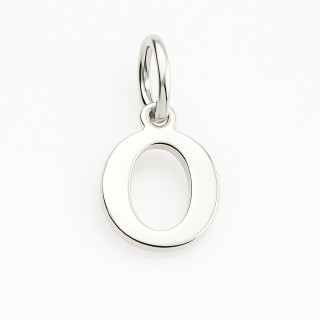 Srebrny wisiorek zawieszka literka O