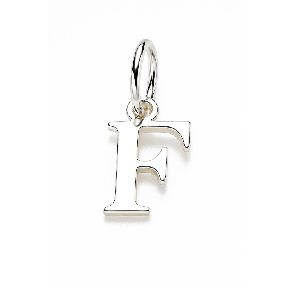 925 Silber Anhänger Buchstabe F Alphabet
