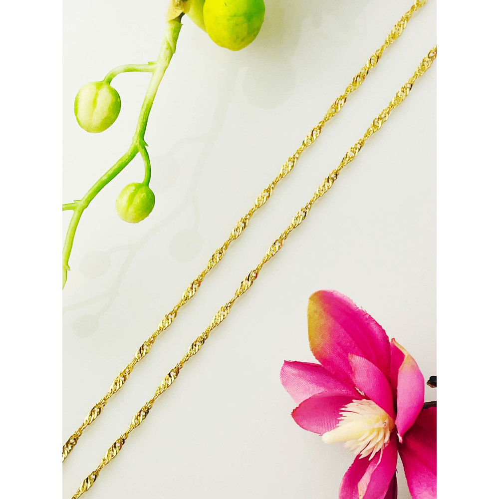 Goldkette Halskette Gelbgold Collier Singapur Magic