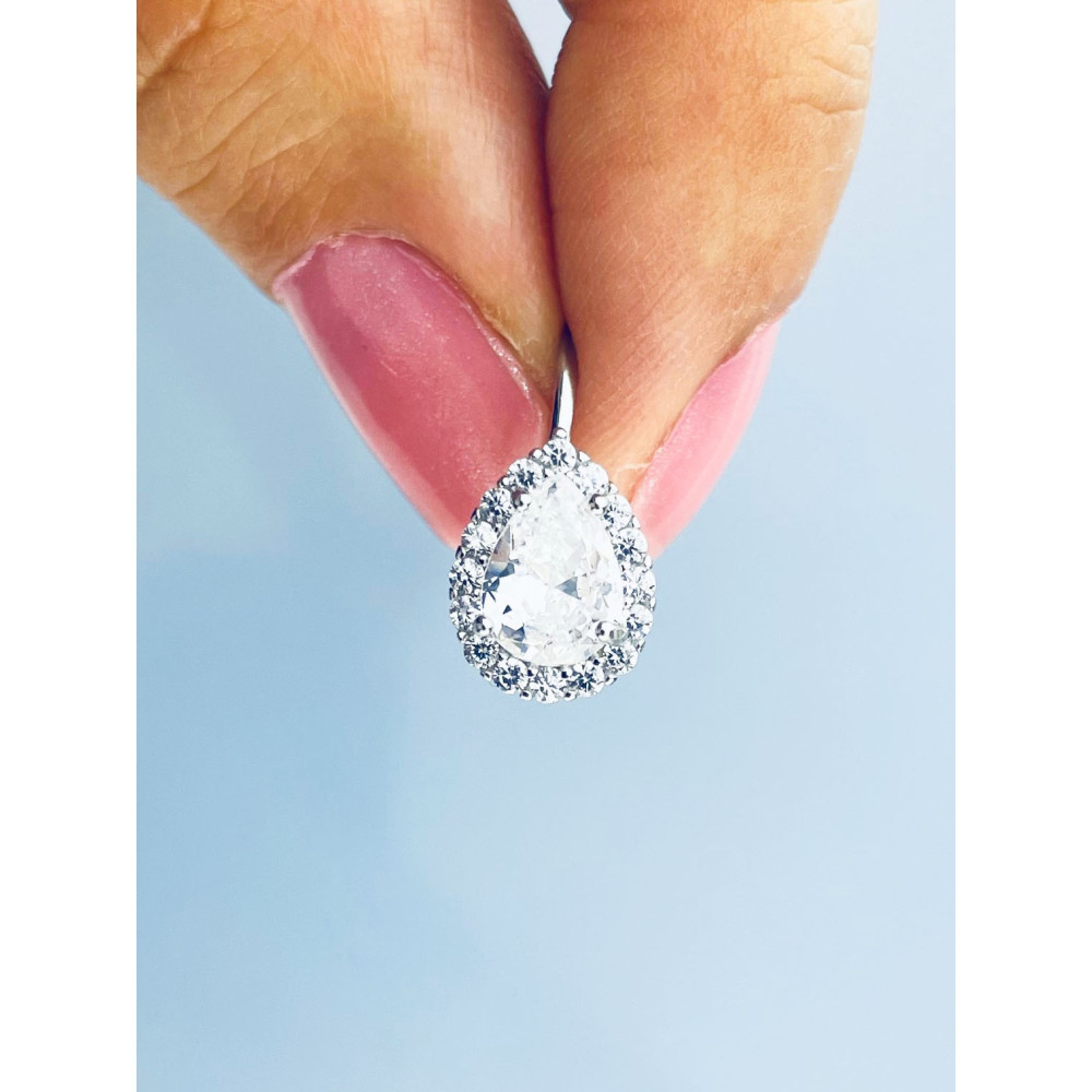 copy of Złote kolczyki przecinki z cyrkoniami